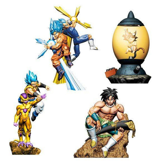 Dragon Ball - Dracap Re Birth - Série de 4 Figurines Dioramas - 7-11 cm - MEGAHOUSE